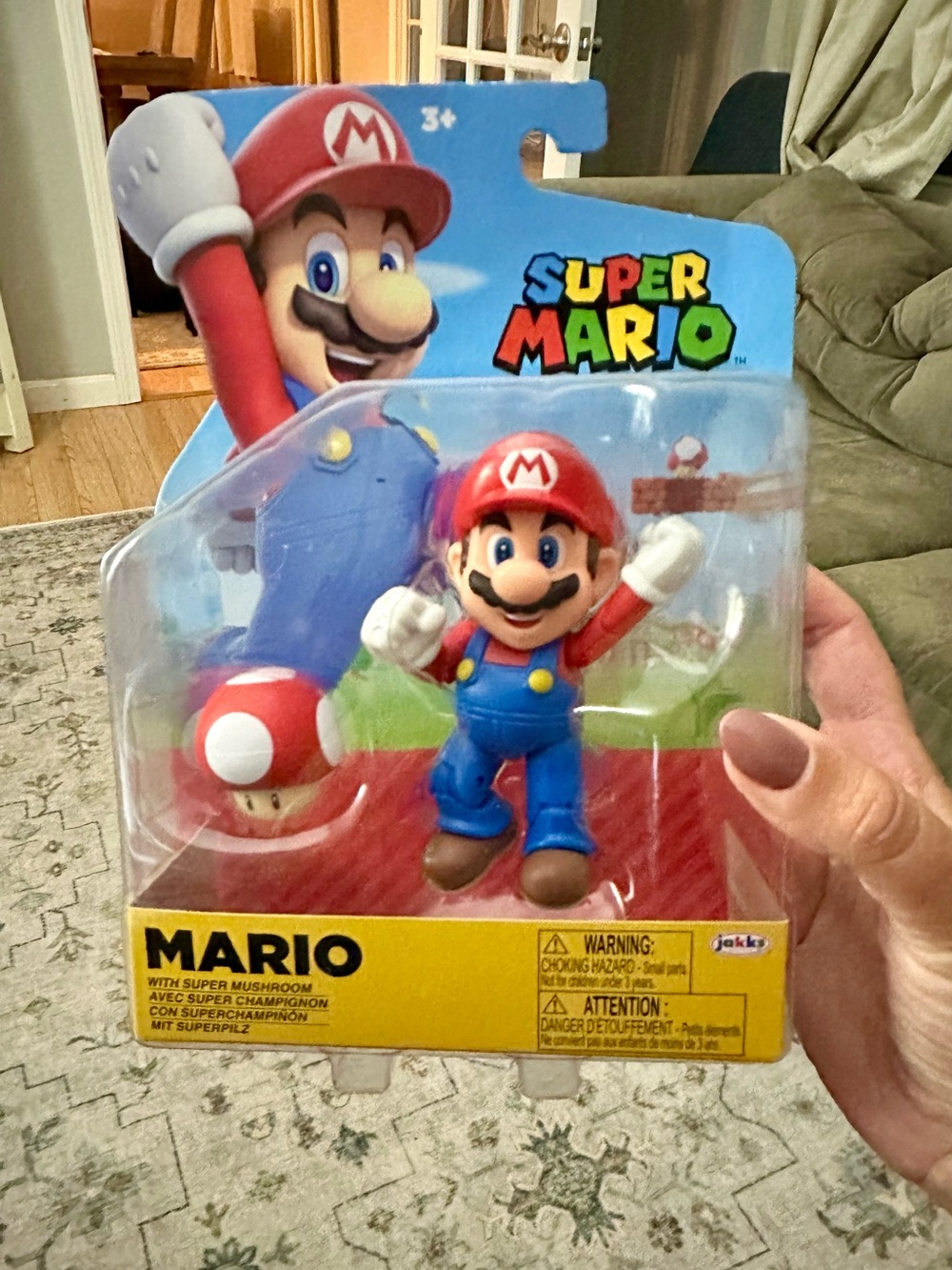 Nintendo Super Mario Figure with Mushroom - IN BOX